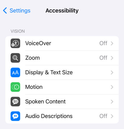 Settings to make texts in your device easily readable